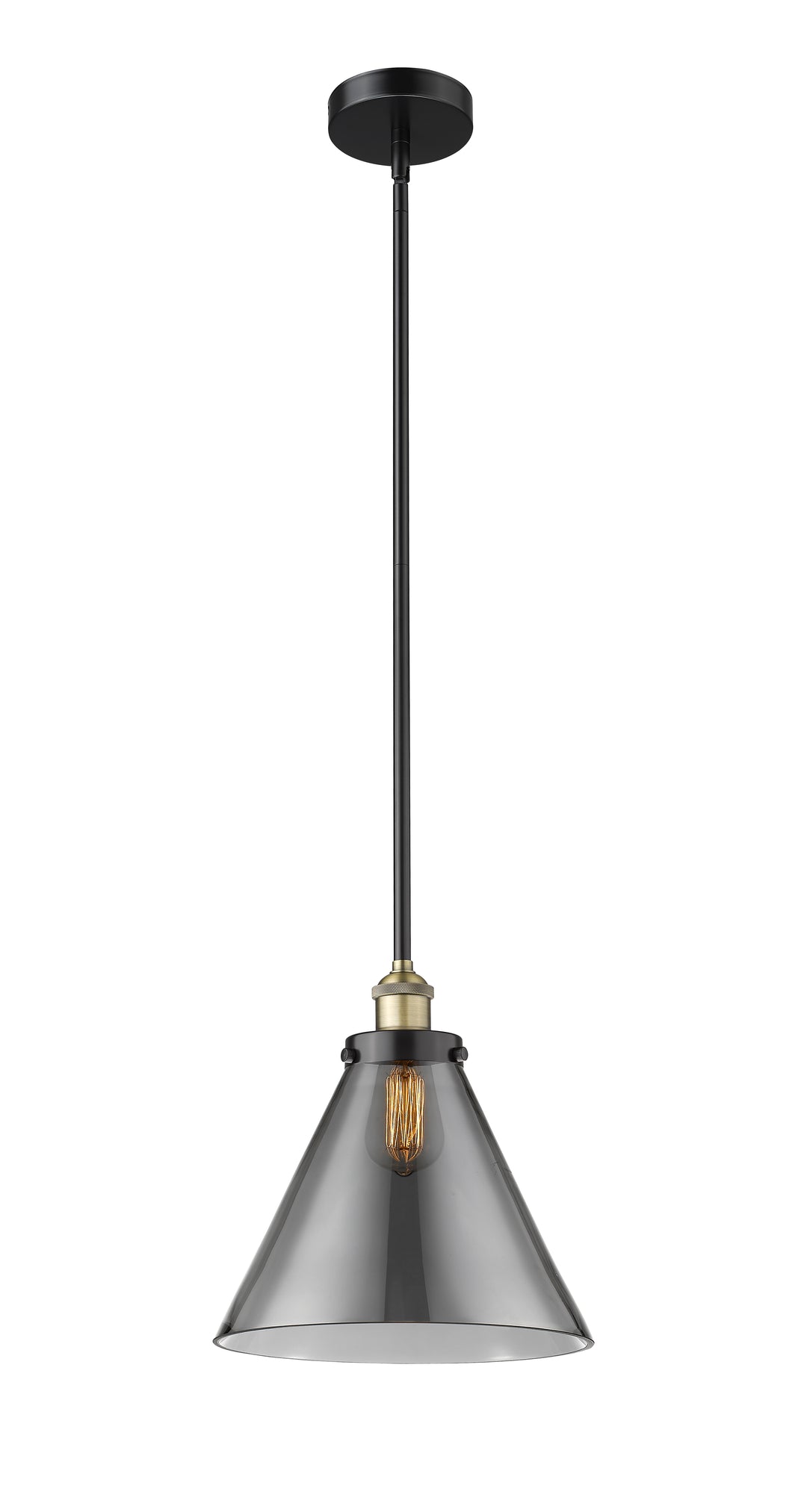 Innovations Lighting Cone 12" Mini Pendant - Black Antique Brass
