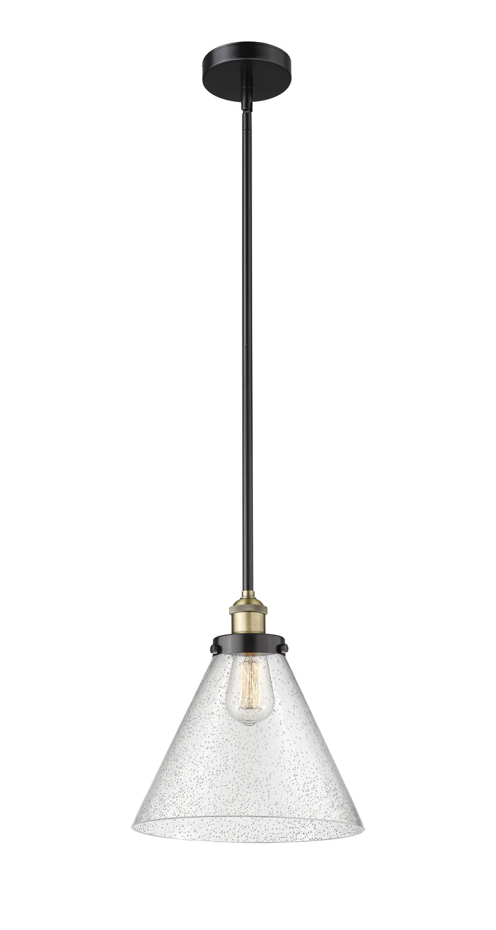Innovations Lighting Cone 12" Mini Pendant - Black Antique Brass