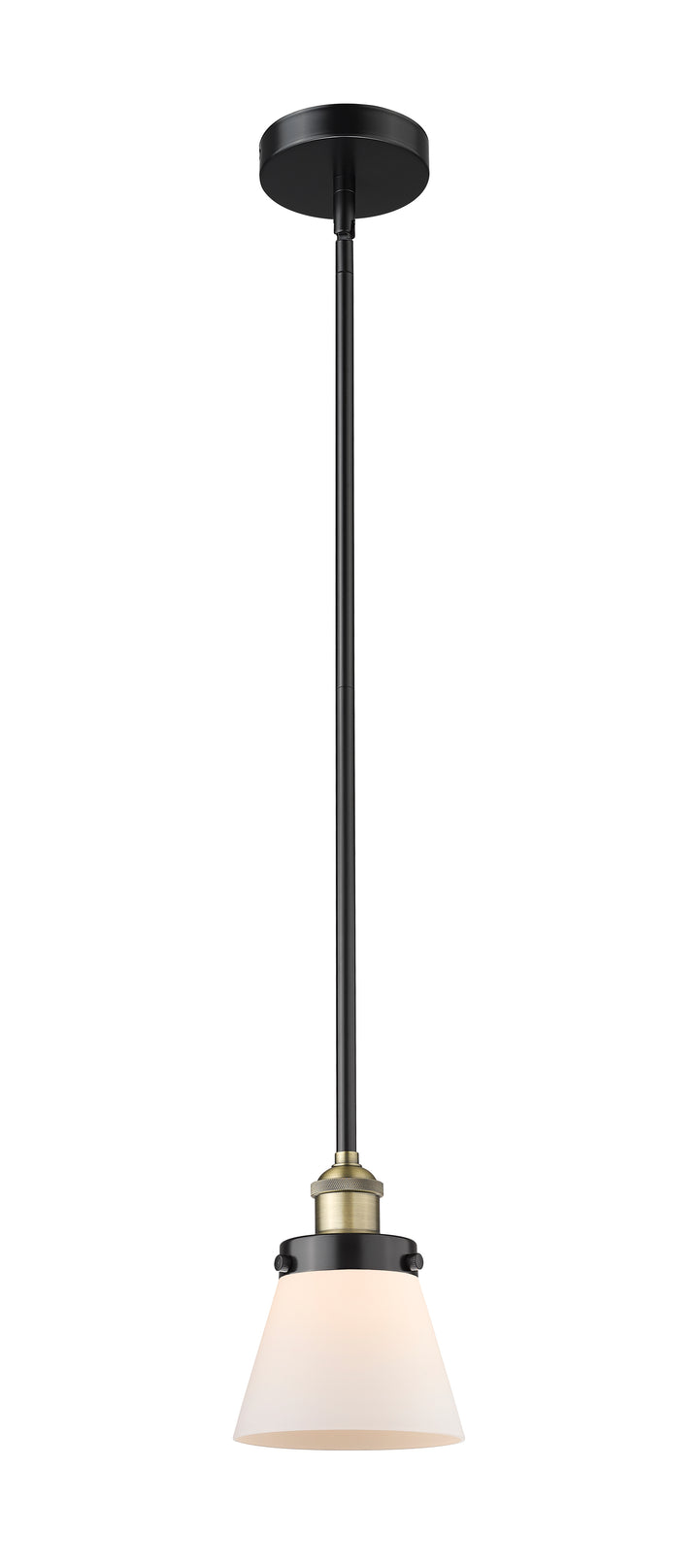 Innovations Lighting Cone 6" Mini Pendant - Black Antique Brass