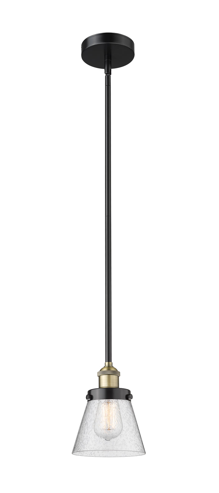 Innovations Lighting Cone 6" Mini Pendant - Black Antique Brass