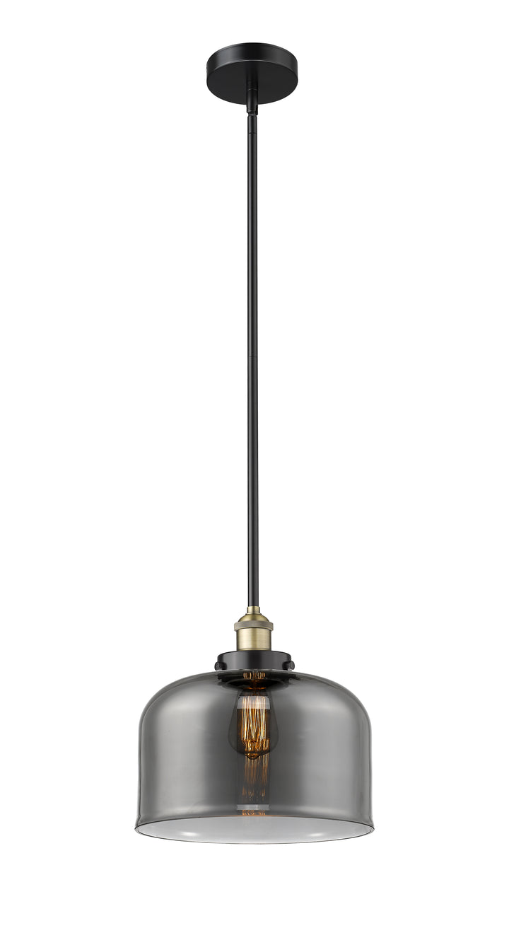 Innovations Lighting Bell 12" Mini Pendant - Black Antique Brass Mini-Pendants Innovations Lighting   