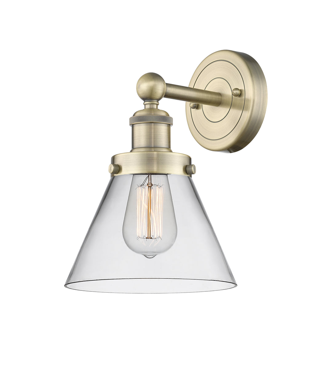 Innovations Lighting Cone 8" Sconce - Antique Brass