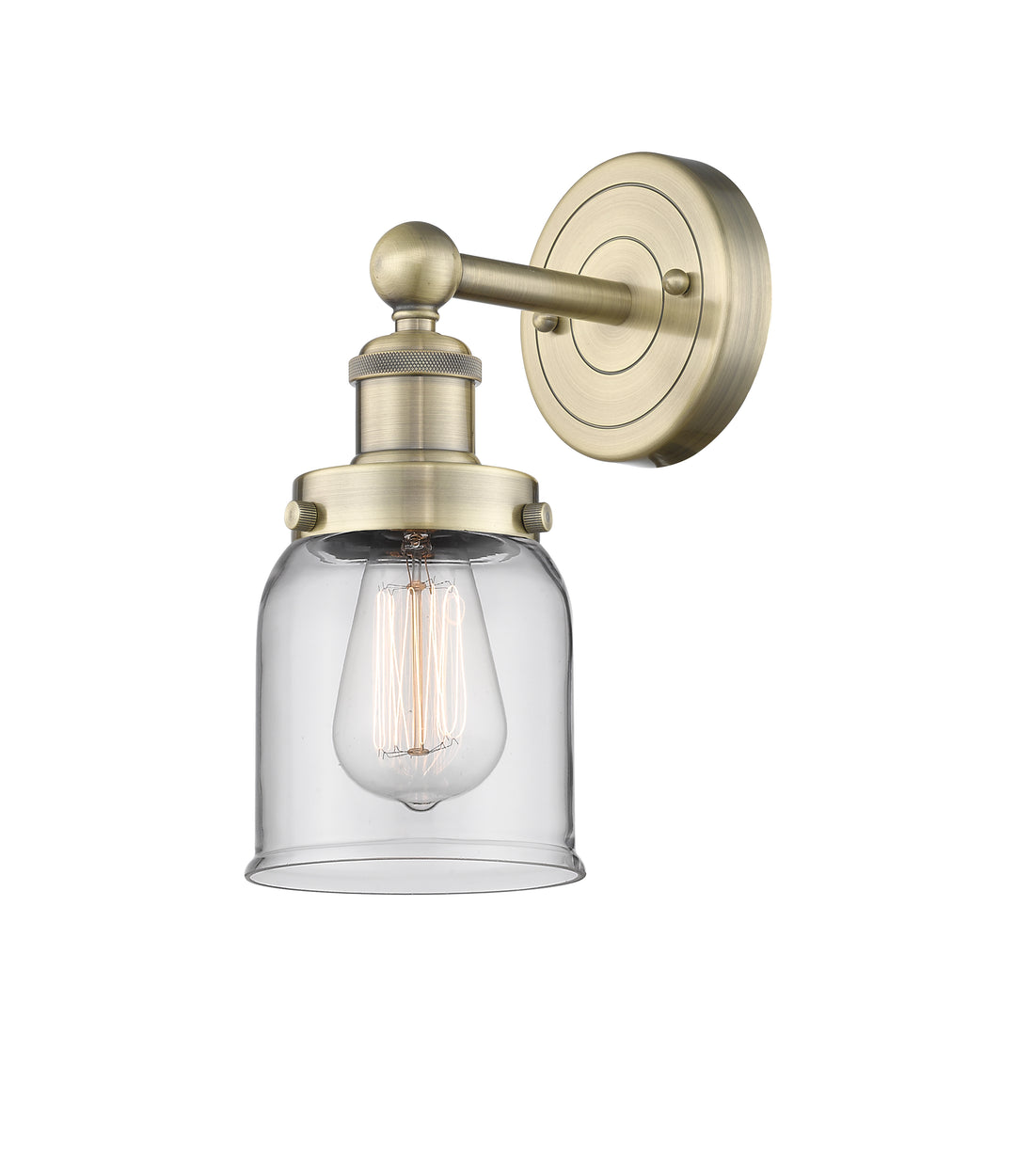 Innovations Lighting Bell 5" Sconce - Antique Brass
