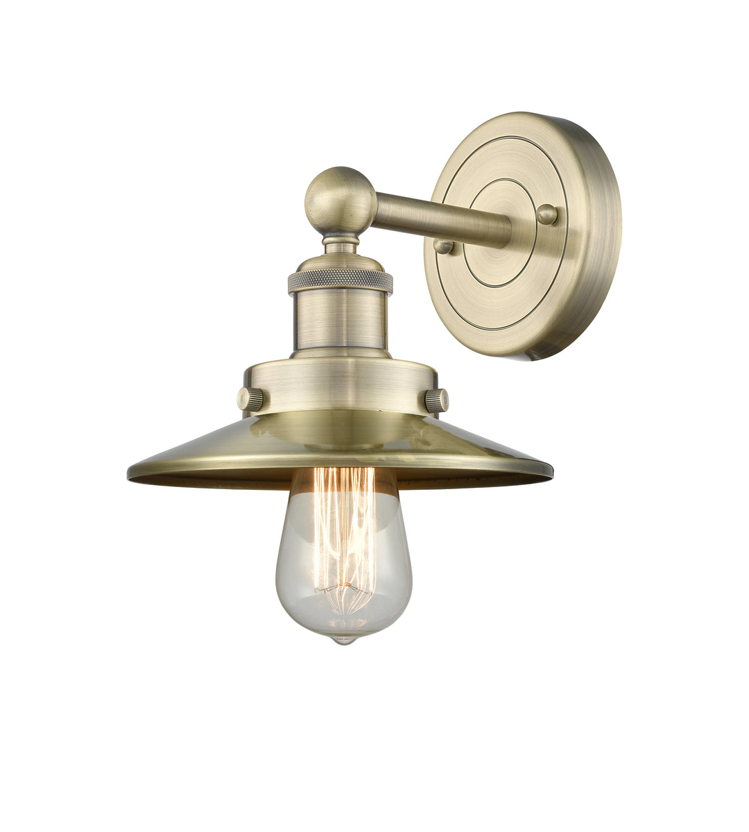 Innovations Lighting Railroad 8" Sconce - Antique Brass Wall Sconces Innovations Lighting Default Title  