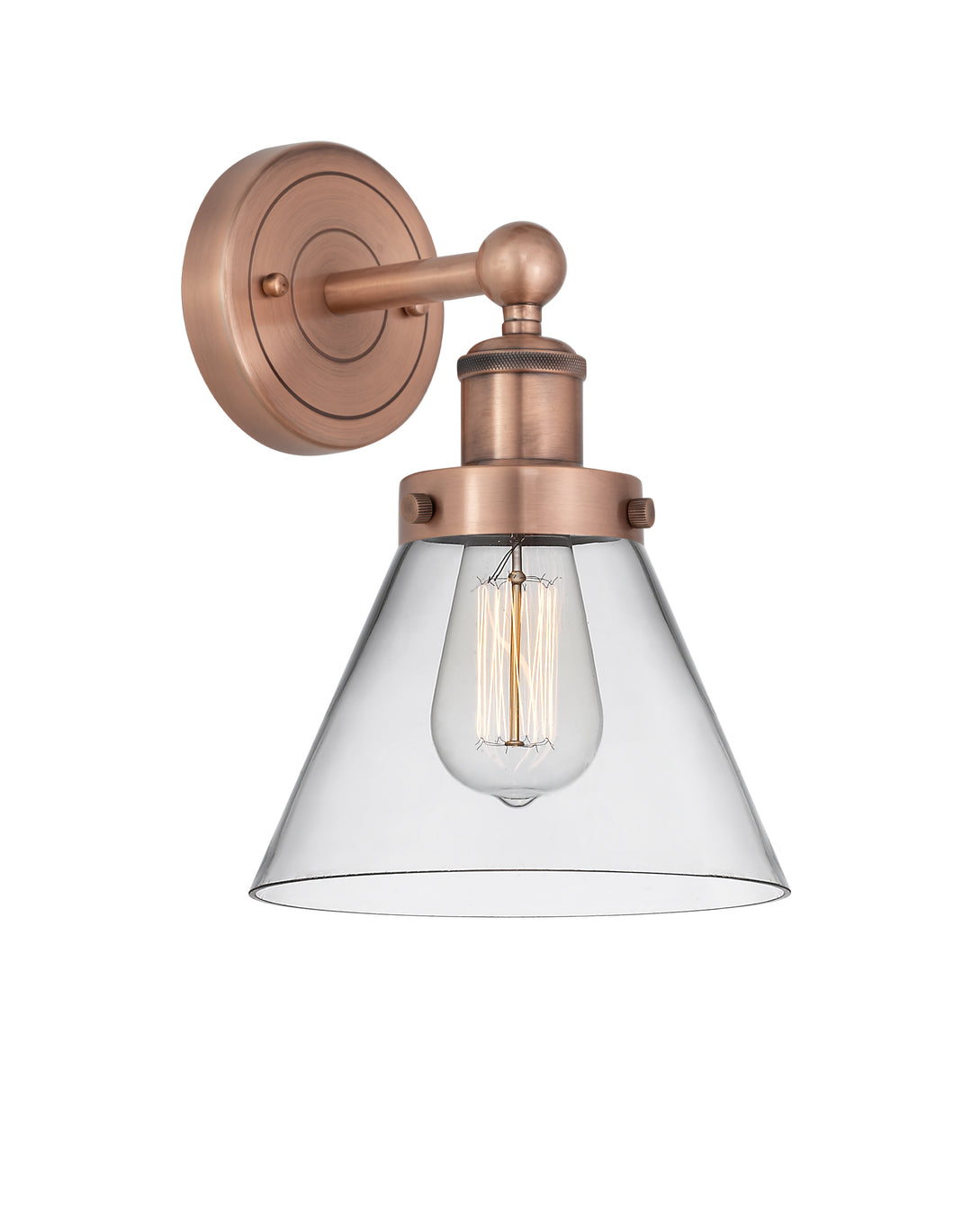 Innovations Lighting Cone 8" Sconce - Antique Copper