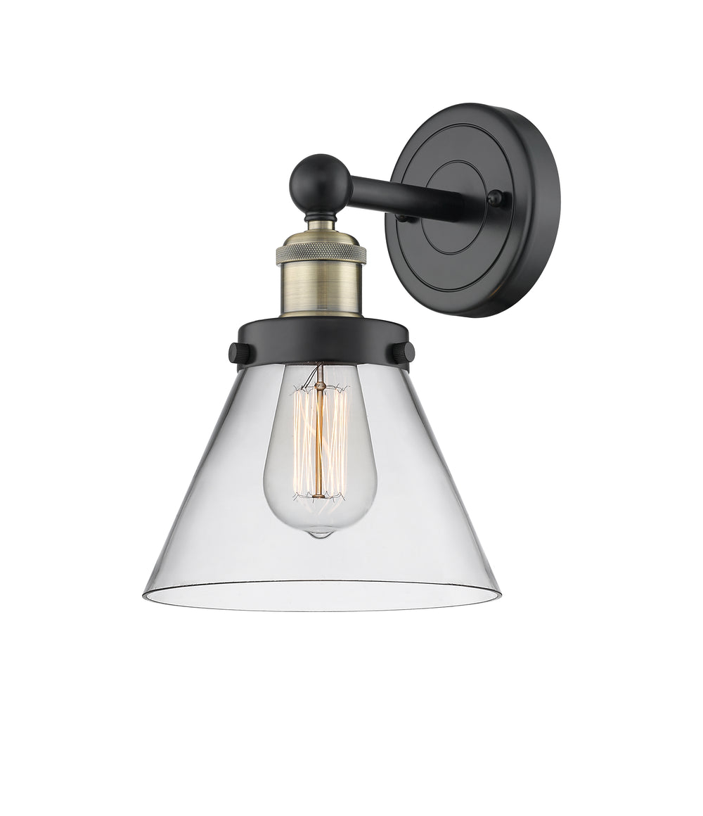 Innovations Lighting Cone 8" Sconce - Black Antique Brass