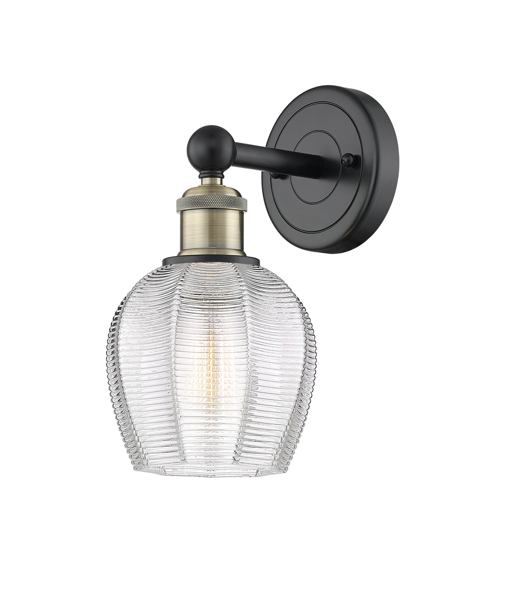 Innovations Lighting Norfolk 6" Sconce - Black Antique Brass