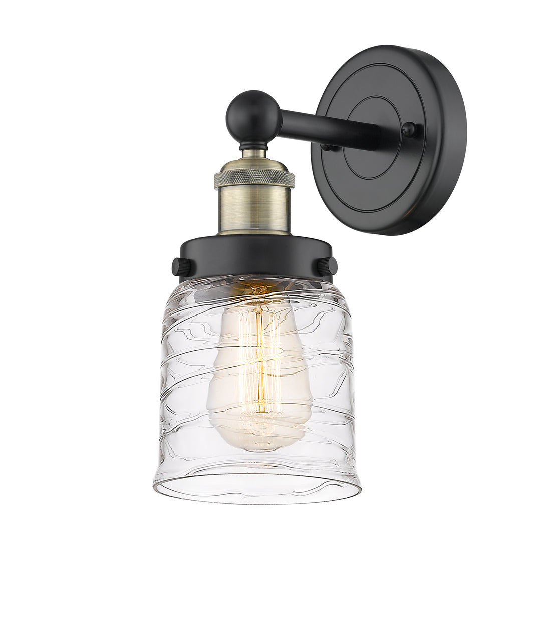 Innovations Lighting Bell 5" Sconce - Black Antique Brass