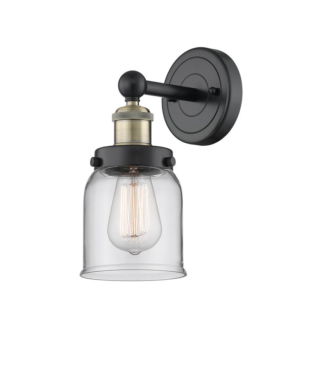 Innovations Lighting Bell 5" Sconce - Black Antique Brass
