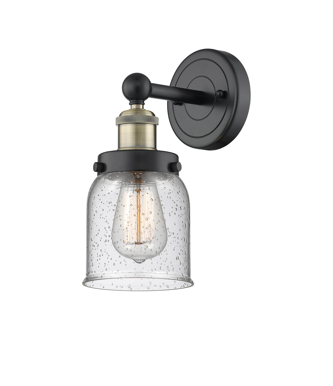 Innovations Lighting Bell 5" Sconce - Black Antique Brass