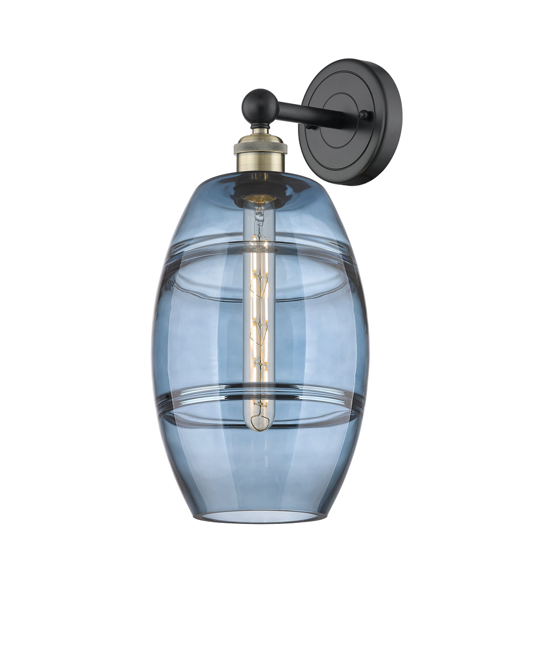 Innovations Lighting Vaz 8" Sconce - Black Antique Brass
