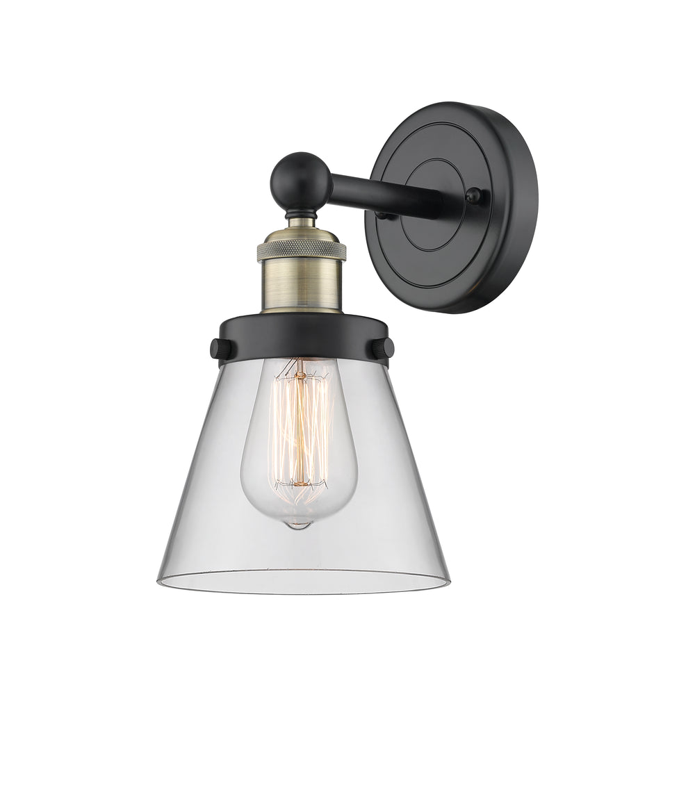 Innovations Lighting Cone 6" Sconce - Black Antique Brass