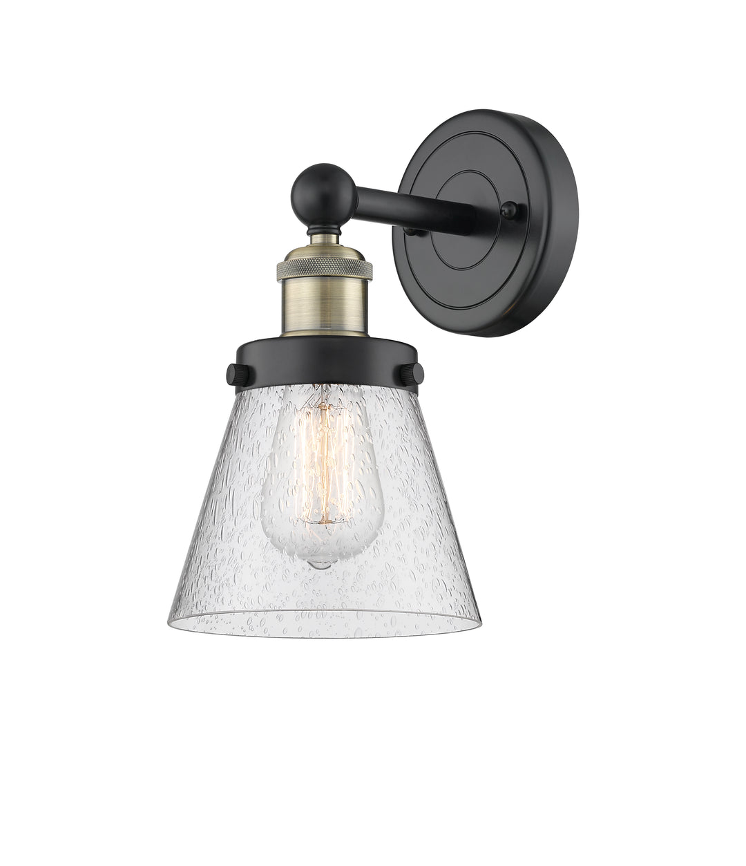 Innovations Lighting Cone 6" Sconce - Black Antique Brass
