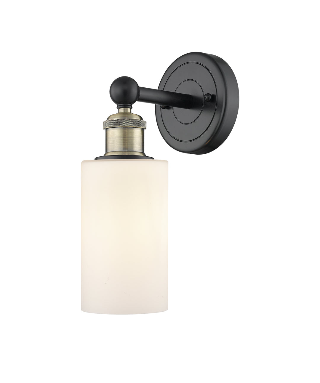 Innovations Lighting Clymer 4" Sconce - Black Antique Brass