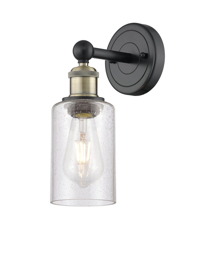 Innovations Lighting Clymer 4" Sconce - Black Antique Brass