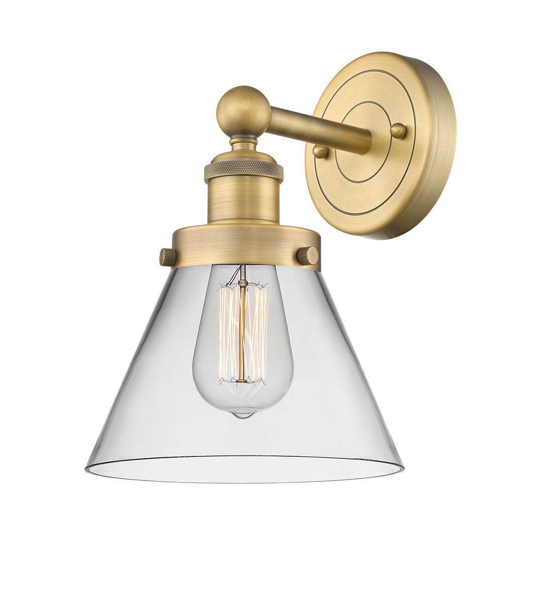 Innovations Lighting Cone 8" Sconce - Brushed Brass