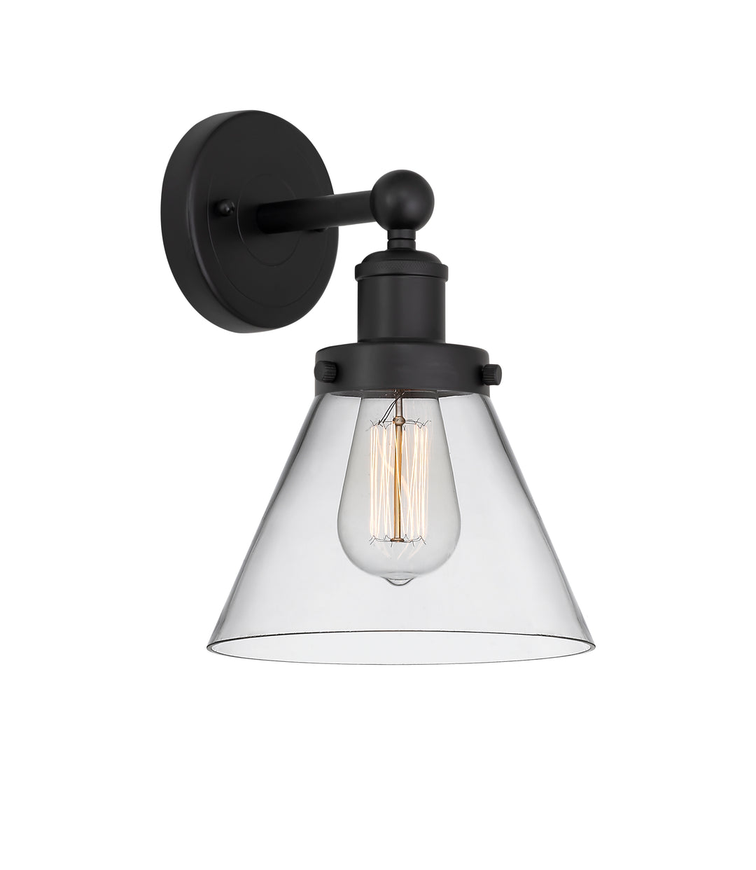 Innovations Lighting Cone 8" Sconce - Matte Black