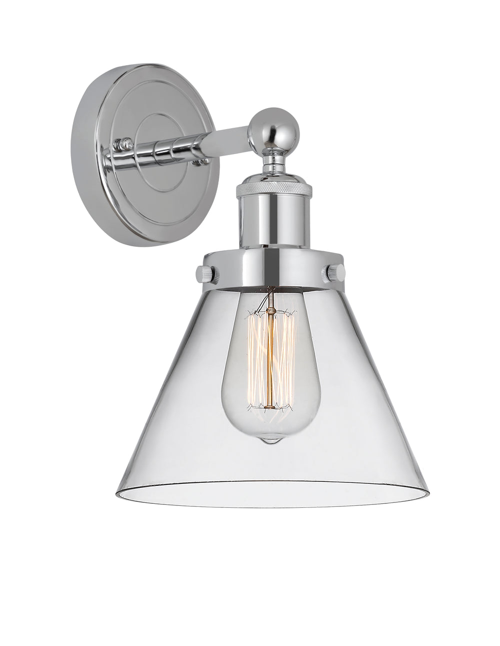 Innovations Lighting Cone 8" Sconce - Polished Chrome