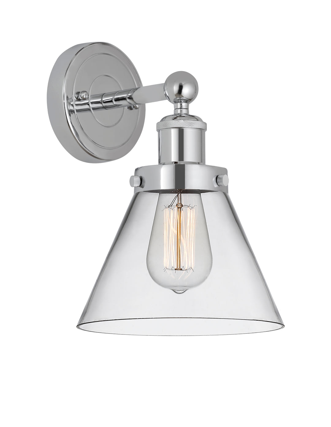 Innovations Lighting Cone 8" Sconce - Polished Chrome
