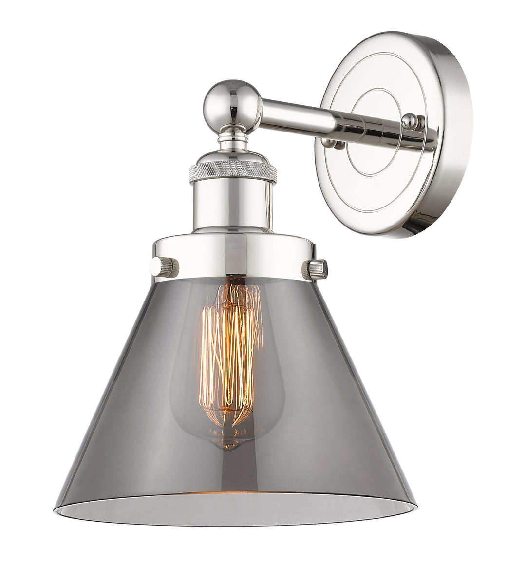 Innovations Lighting Cone 8" Sconce - Polished Nickel