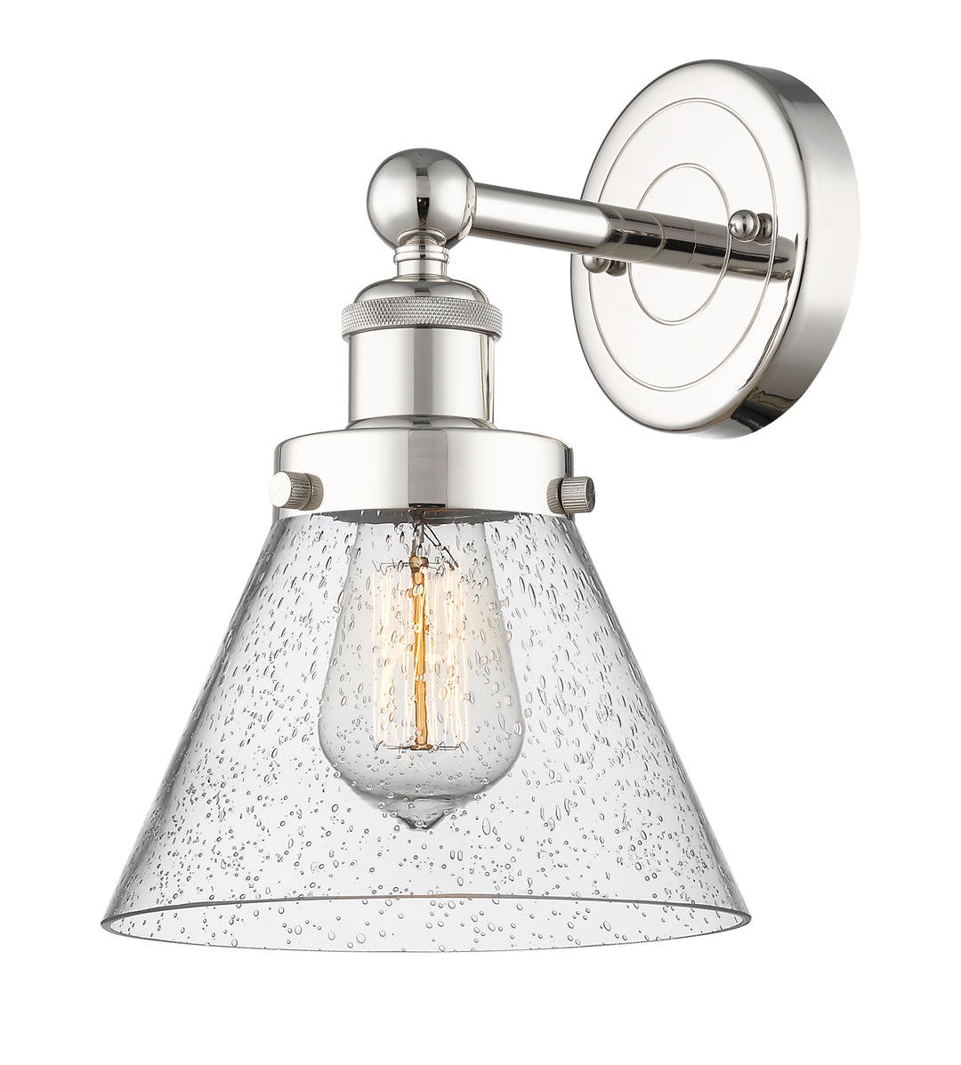 Innovations Lighting Cone 8" Sconce - Polished Nickel