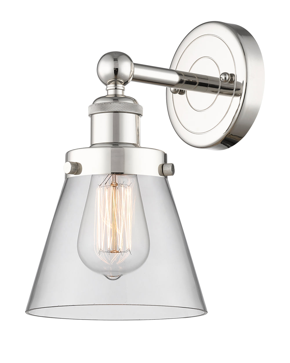 Innovations Lighting Cone 6" Sconce - Polished Nickel