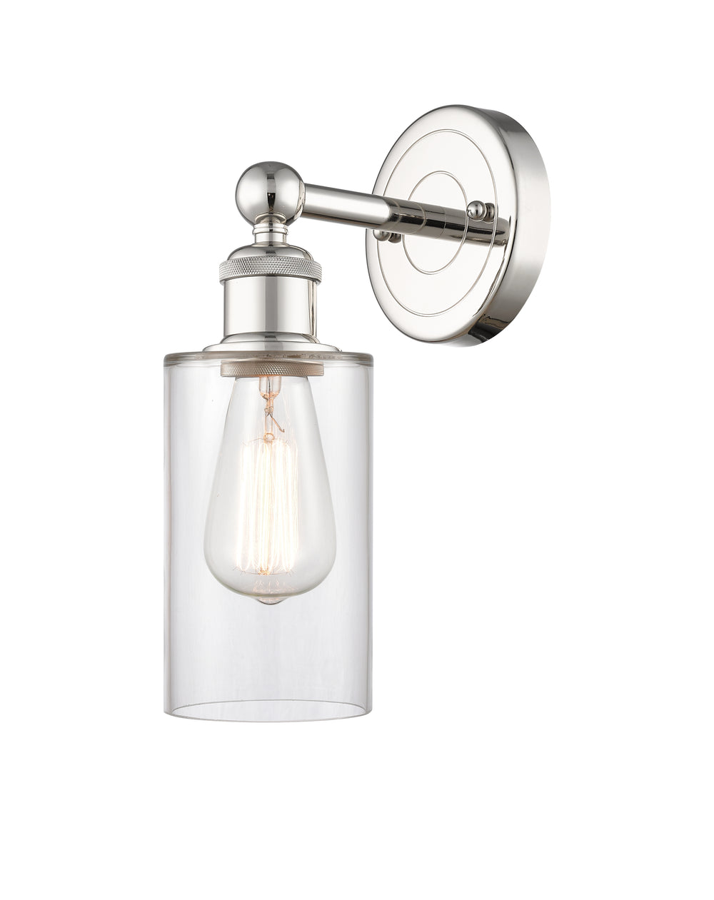 Innovations Lighting Clymer 4" Sconce - Polished Nickel
