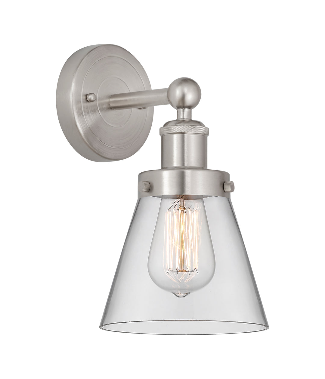 Innovations Lighting Cone 6" Sconce - Brushed Satin Nickel