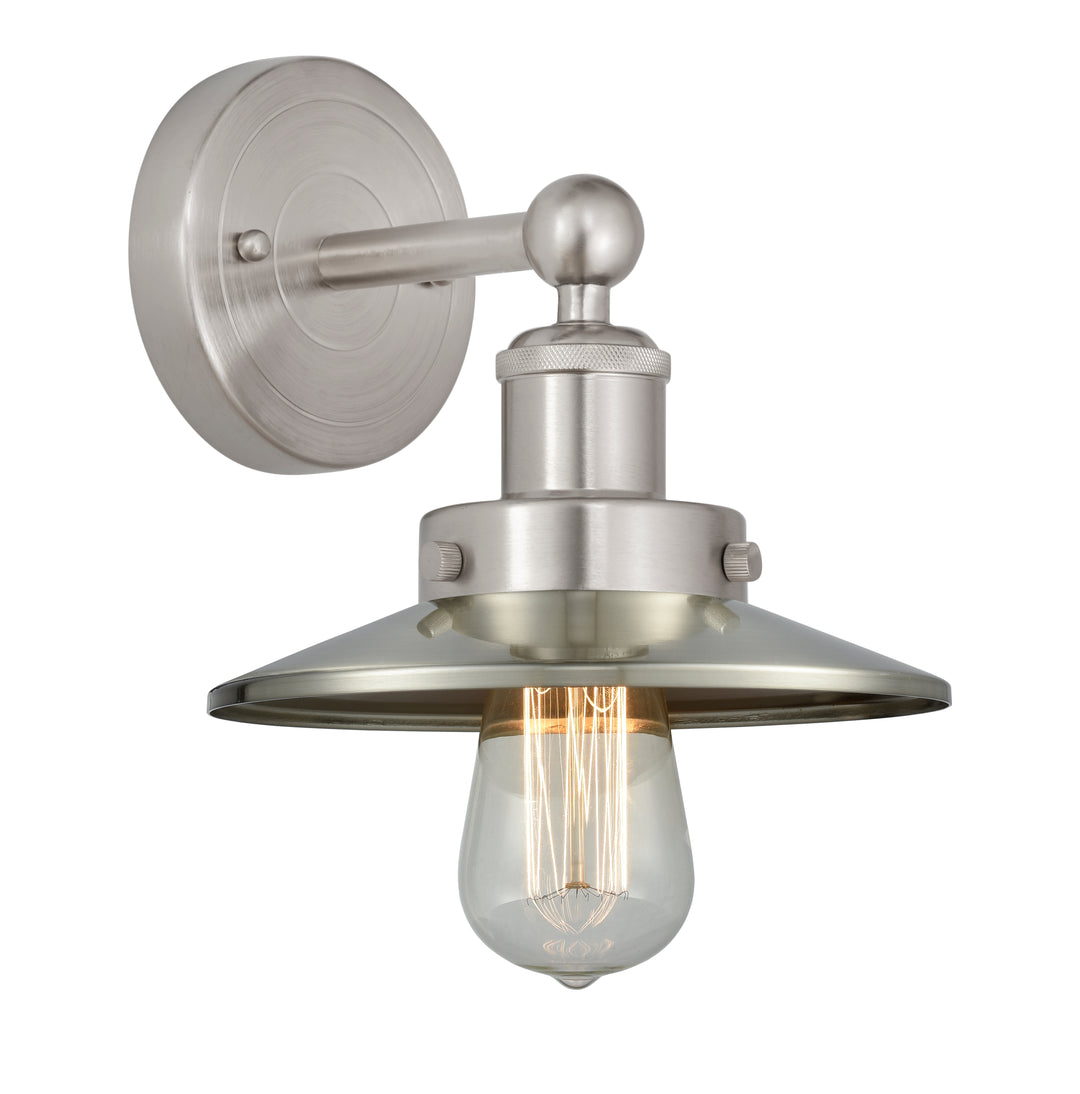 Innovations Lighting Railroad 8" Sconce - Brushed Satin Nickel Wall Sconces Innovations Lighting   