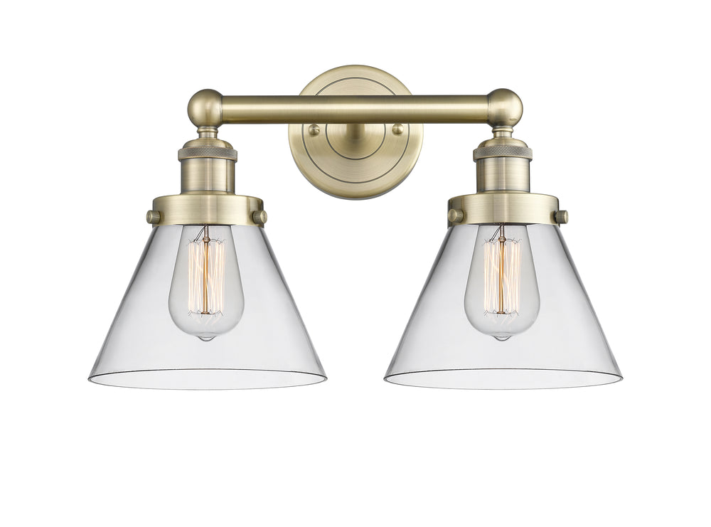 Innovations Lighting Cone 8" Bath Vanity Light - Antique Brass