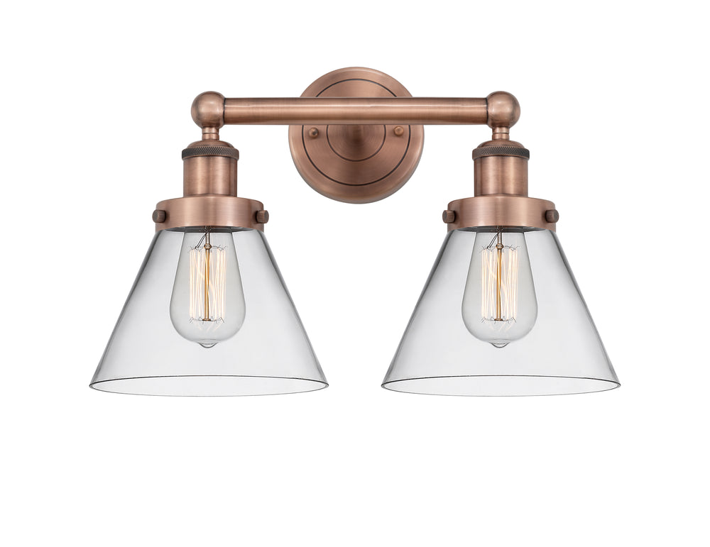 Innovations Lighting Cone 8" Bath Vanity Light - Antique Copper