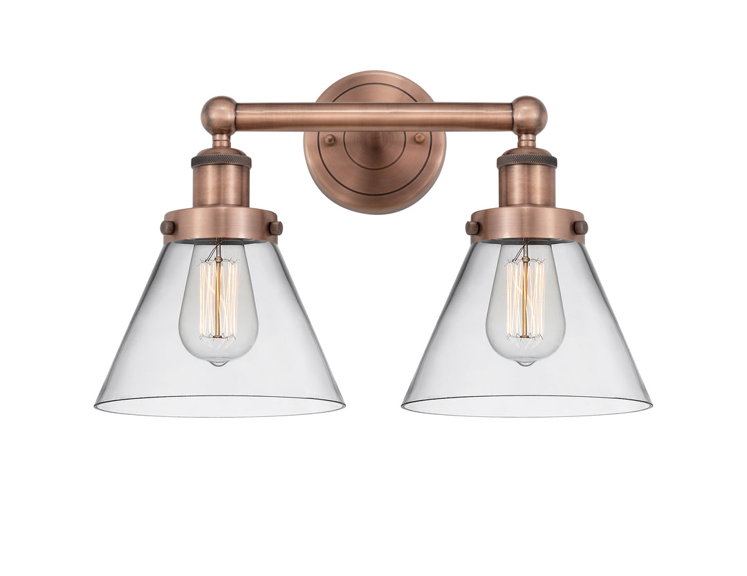 Innovations Lighting Cone 8" Bath Vanity Light - Antique Copper