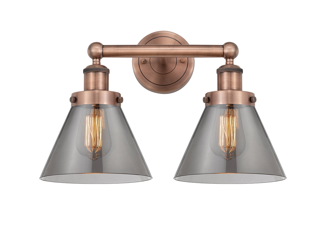 Innovations Lighting Cone 8" Bath Vanity Light - Antique Copper