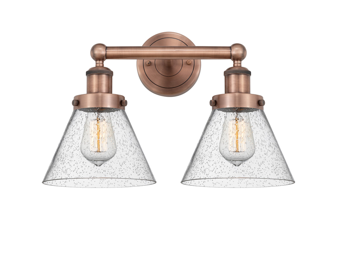 Innovations Lighting Cone 8" Bath Vanity Light - Antique Copper