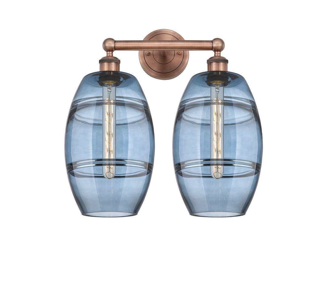 Innovations Lighting Vaz 8" Bath Vanity Light - Antique Copper