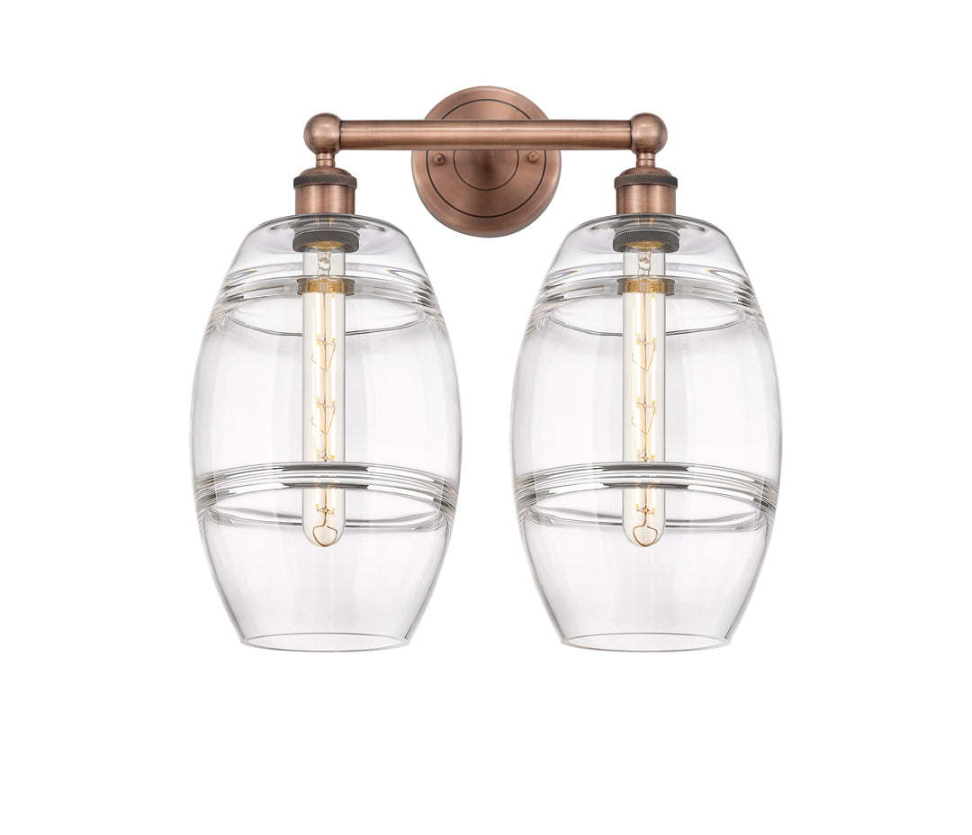 Innovations Lighting Vaz 8" Bath Vanity Light - Antique Copper