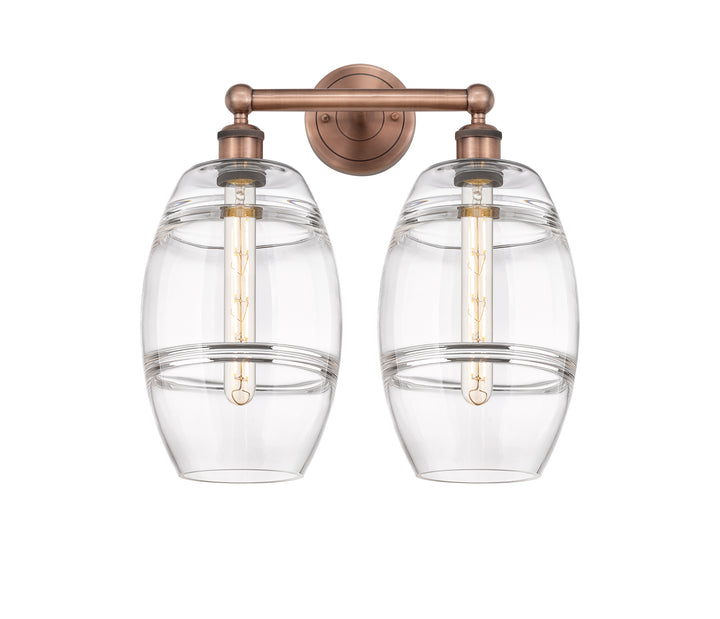 Innovations Lighting Vaz 8" Bath Vanity Light - Antique Copper