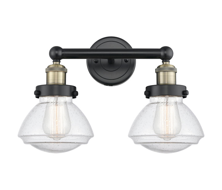 Innovations Lighting Olean 6.75" Bath Vanity Light - Black Antique Brass