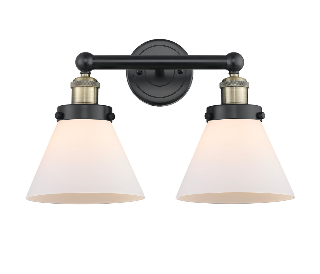 Innovations Lighting Cone 8" Bath Vanity Light - Black Antique Brass