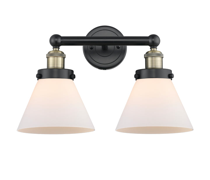 Innovations Lighting Cone 8" Bath Vanity Light - Black Antique Brass