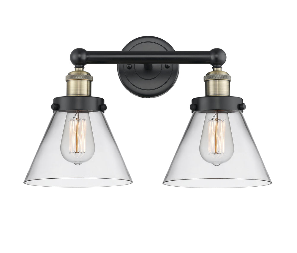 Innovations Lighting Cone 8" Bath Vanity Light - Black Antique Brass
