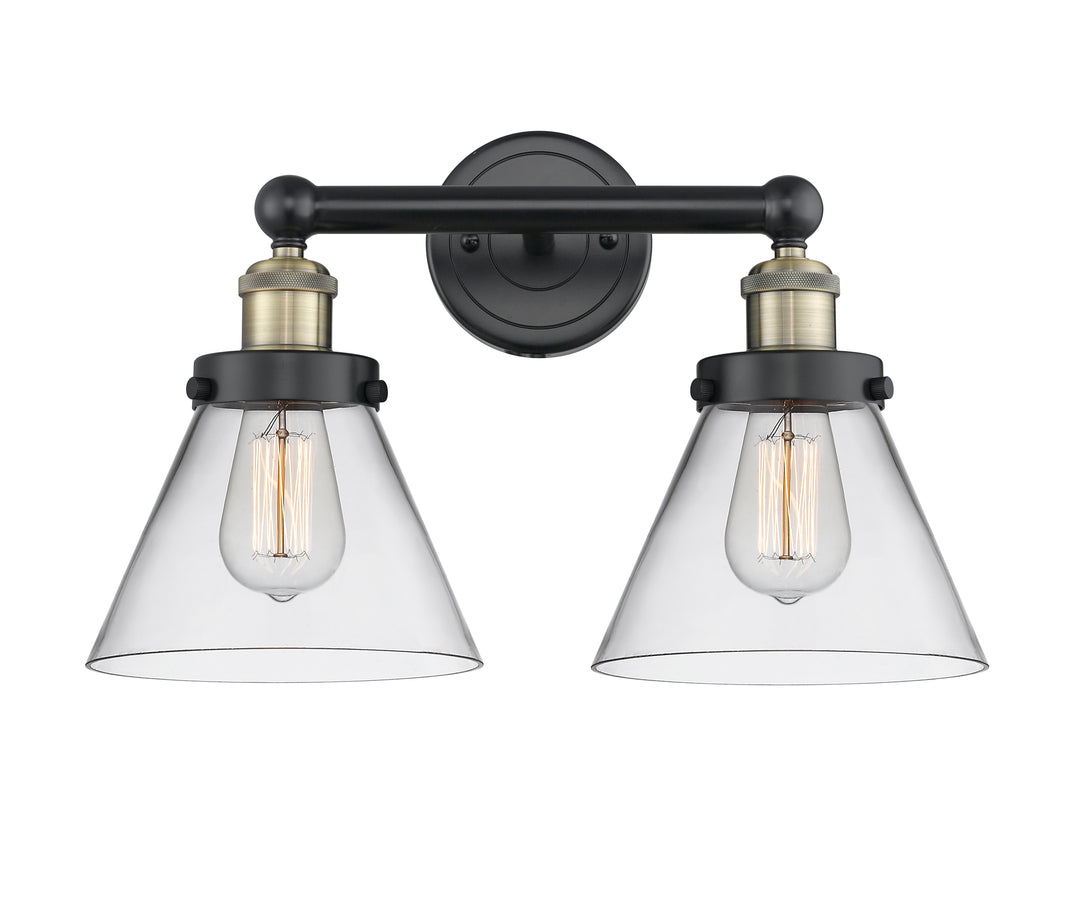 Innovations Lighting Cone 8" Bath Vanity Light - Black Antique Brass