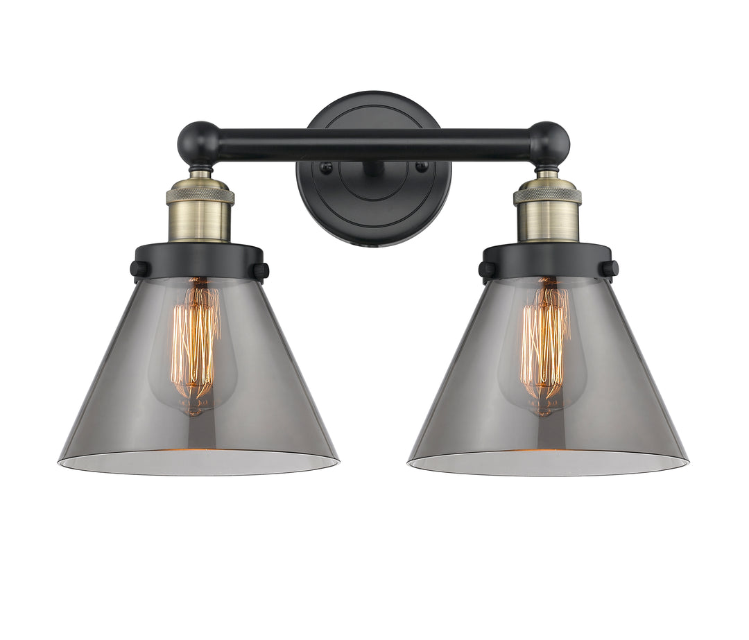 Innovations Lighting Cone 8" Bath Vanity Light - Black Antique Brass