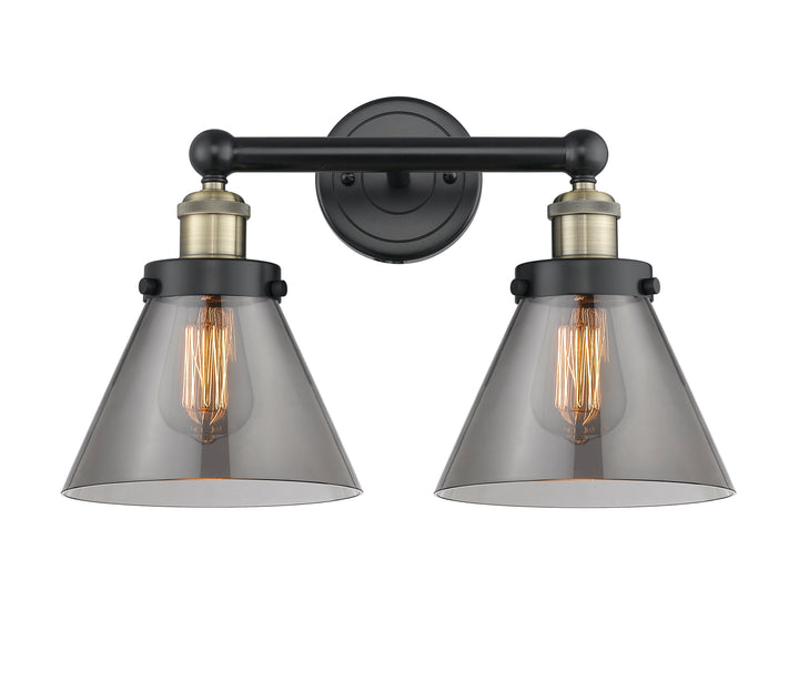 Innovations Lighting Cone 8" Bath Vanity Light - Black Antique Brass