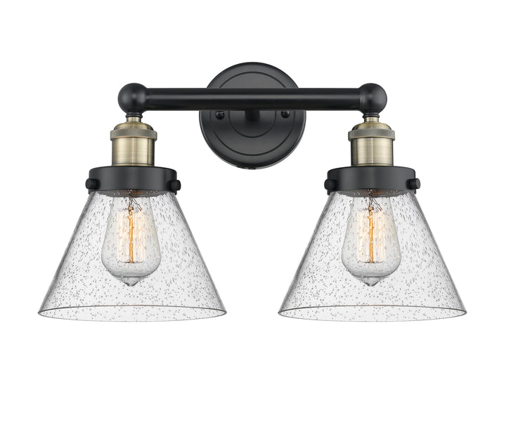 Innovations Lighting Cone 8" Bath Vanity Light - Black Antique Brass