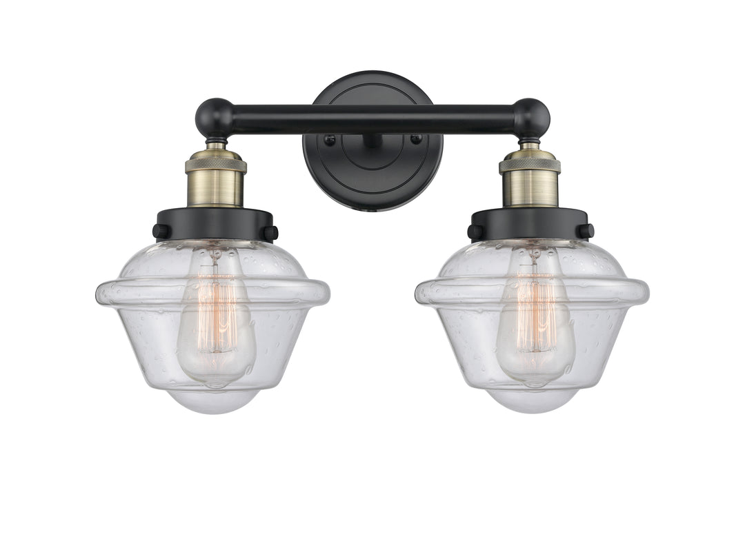 Innovations Lighting Oxford 7.5" Bath Vanity Light - Black Antique Brass Vanity Lights Innovations Lighting   