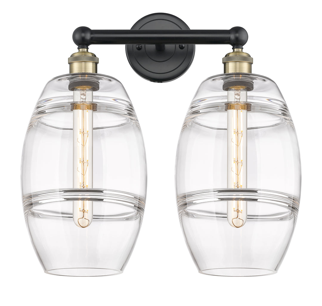 Innovations Lighting Vaz 8" Bath Vanity Light - Black Antique Brass