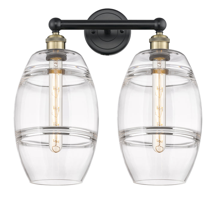 Innovations Lighting Vaz 8" Bath Vanity Light - Black Antique Brass