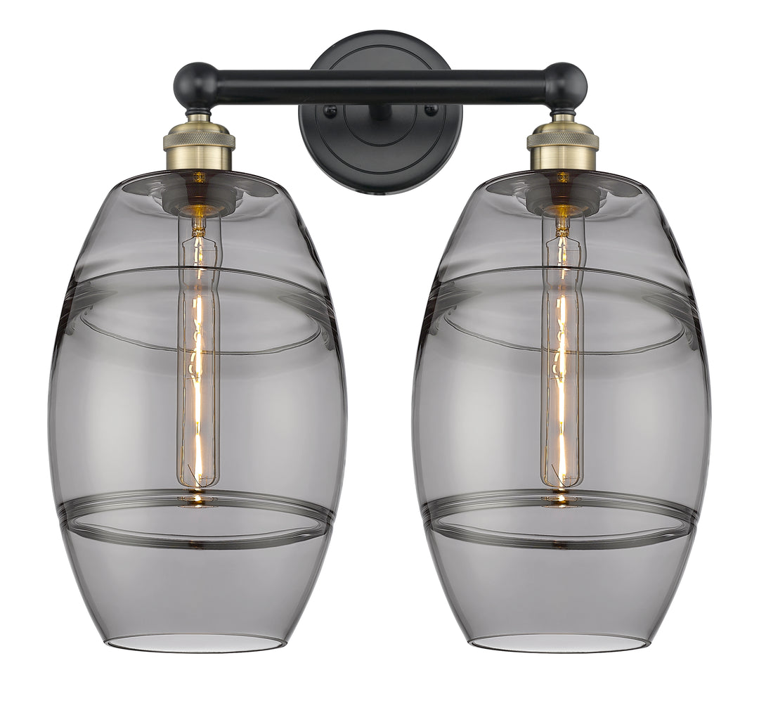 Innovations Lighting Vaz 8" Bath Vanity Light - Black Antique Brass