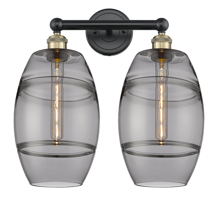 Innovations Lighting Vaz 8" Bath Vanity Light - Black Antique Brass